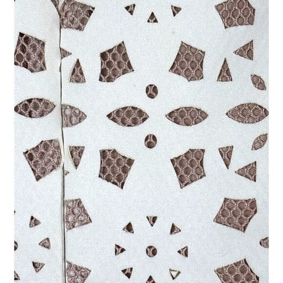 JM Studio by John Meyer Womens 12 White Floral Sleeveless Lined Mini Dress - Picture 6 of 6